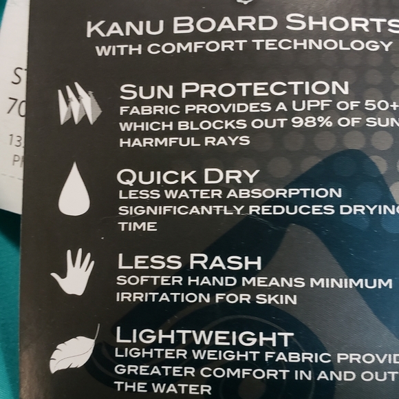 NWT Kanu Surf Men's Barracuda Swim Trunks size Medium - Picture 6 of 8